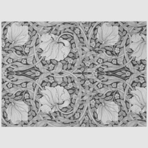 Papel De Seda Monotone gris impermeable, William Morris