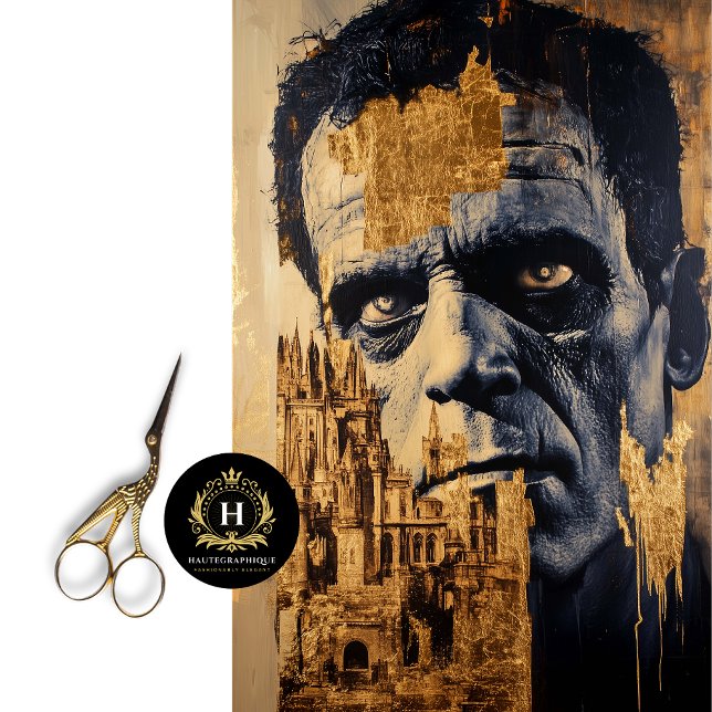 Papel De Seda Monstruo de Frankenstein de oro negro Castillo Gót (Subido por el creador)