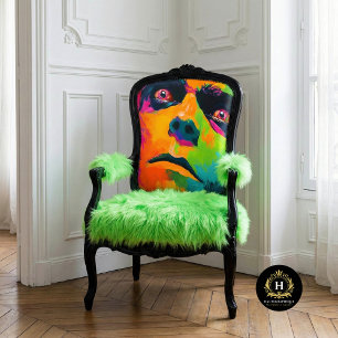 Papel De Seda Monstruo de Frankenstein Neon Pop Art Decoupage