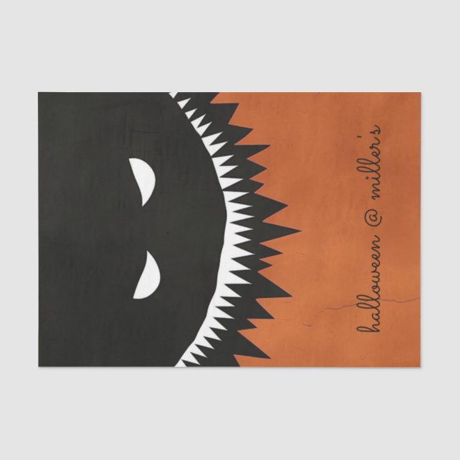 Papel De Seda Monstruo de Halloween (Anverso)