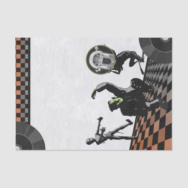 Papel De Seda Monstruos de Halloween Monster Bash Costume Fiesta (Anverso)
