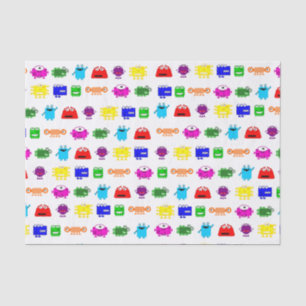 Papel De Seda Monstruos lindos del dibujo animado