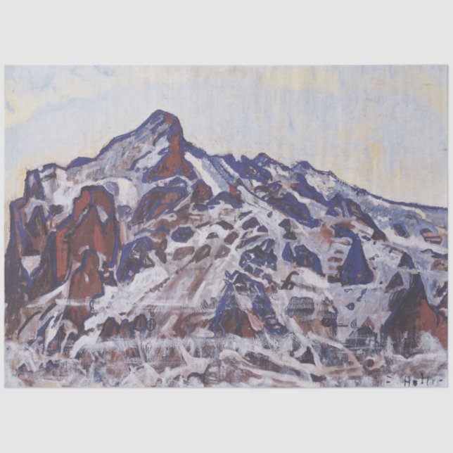 Papel De Seda Montaña de los humedales (Paisaje de invierno neva (Anverso)