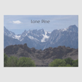 Papel De Seda Montañas coronadas de nieve de Lone Pine  