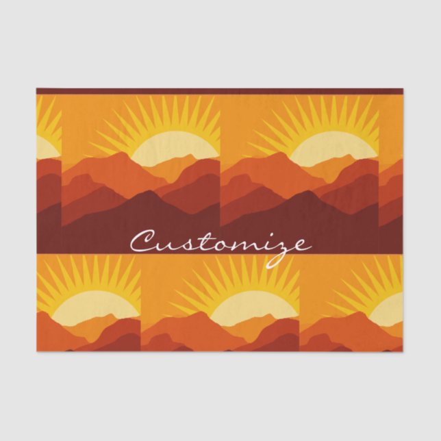 Papel De Seda Montañas del desierto Thunder_Cove (Anverso)