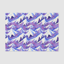 Montañas Retro Snowy Purple