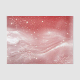 Papel De Seda Montañas rojas del esquí del paisaje de la nieve