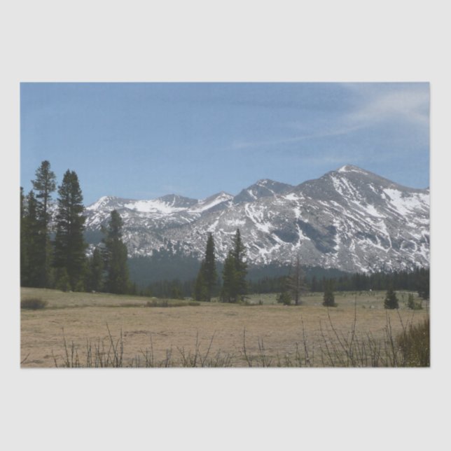 Papel De Seda Montañas Sierra Nevada I desde Yosemite (Anverso)