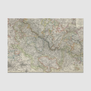 Papel De Seda Montañas y ríos de Hildburghausen Alemania