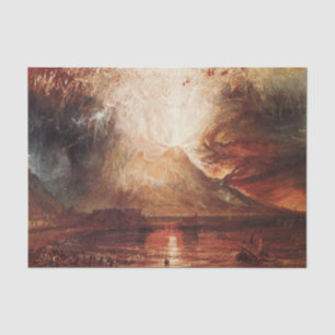 Papel De Seda Monte Vesubio en erupción, por J.M.W. Turner