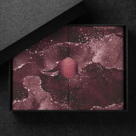 Papel De Seda Moody Agate | Wine Bordeaux Sangria Merlot Maroon