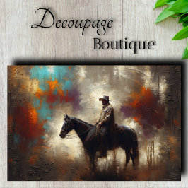 Papel De Seda Moody Cowboy Decoupage