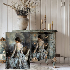 Papel De Seda Moody Grays Ethereal Retrato Elegante Mujer