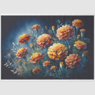 Papel De Seda Moody Marigolds Watercolor Flowpage