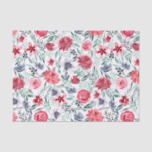 Papel De Seda Moody Watercolor Florals