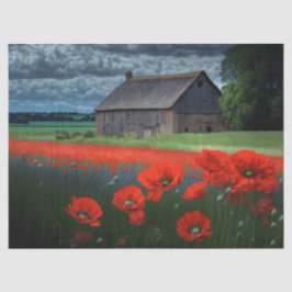 Papel De Seda Moody Weather Barn y Poppies