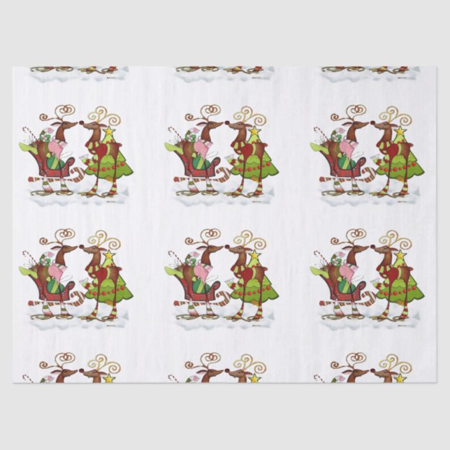 Papel De Seda Mooks Navidades de Silly Whimsey (Anverso)