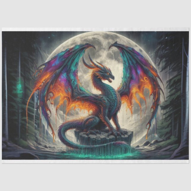 Papel De Seda Moon Dragon (Anverso)