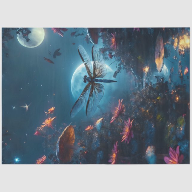 Papel De Seda Moon Dragonfly (Anverso)