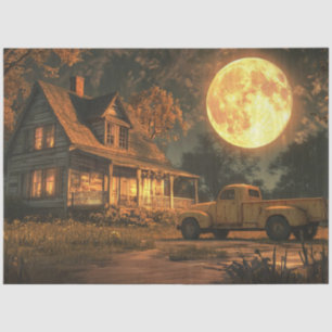 Papel De Seda Moon Nostalgic Rustic Farmhouse