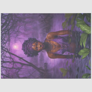 Papel De Seda Moonlit Bayou Voodoo Witch – Gothic Decoupage