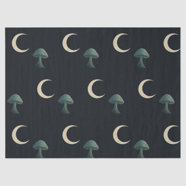 Papel De Seda Moonlit Masquerade Elegant Halloween (Anverso)