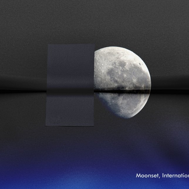 Papel De Seda Moonset, Estación Espacial Internacional, Desapari (Subido por el creador)