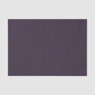 Papel de seda morado con lunares de calabaza (pequ