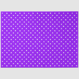 Papel De Seda Morado de Moda con Lunares Blancos Irregulares