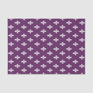 Papel De Seda Morado Victoriano Fleur de Lys