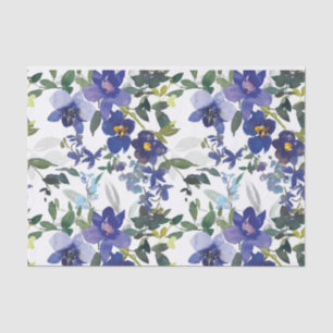 Papel De Seda Morado y Lavanda Orquídea Acuarela Floral