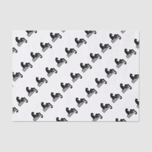 Papel De Seda moreno negro