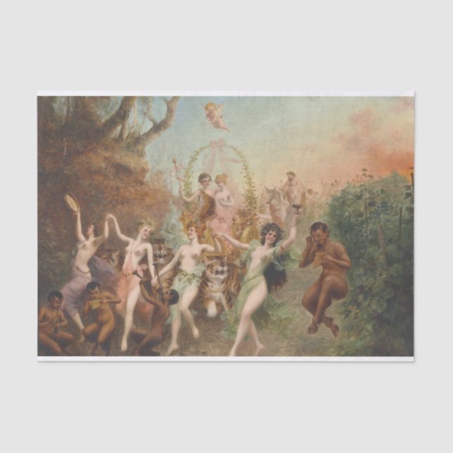 Papel De Seda Moritz Stifter Fest der Faune und Nymphen (Anverso)