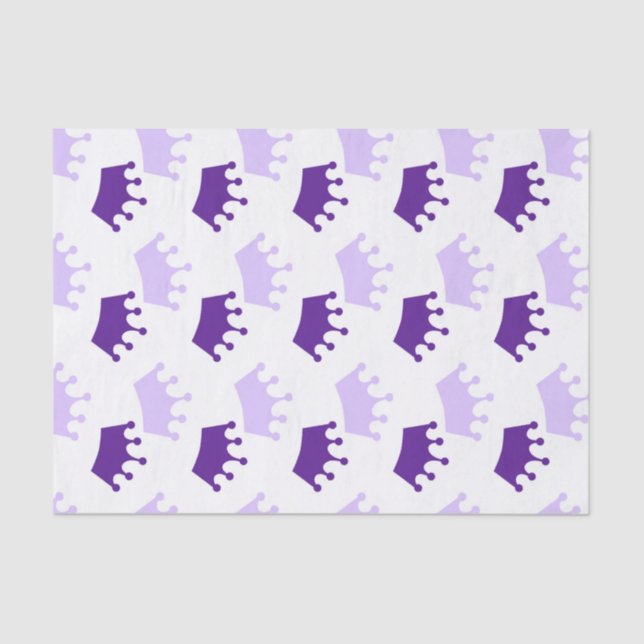 Papel De Seda Morple Royal Crowne Fairytale Princess Baby Shower (Anverso)