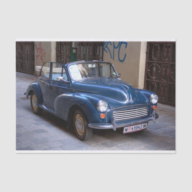 Papel De Seda Morris Minor Convertible Tourer (Anverso)