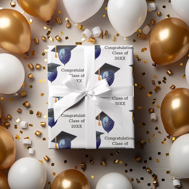 Papel De Seda Mortarboard de graduación y globos (Subido por el creador)