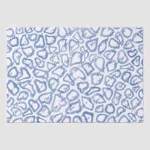 Papel De Seda Mosaico azul