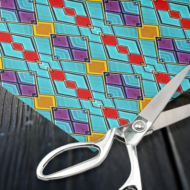 Papel De Seda Mosaico de vidrio pintado moderno - Artesanías mas (Subido por el creador)