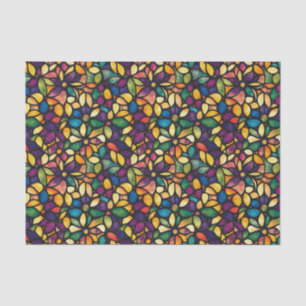 Papel De Seda Mosaico de vidrio teñido decoupage acuarela colori
