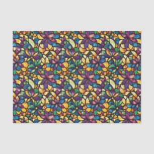Papel De Seda Mosaico de vidrio teñido decoupage acuarela colori