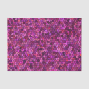 Papel De Seda Mosaico Rosa Púrpura