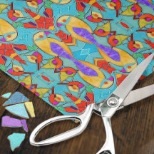 Mosaico Turquoise Lovebird - romántico para pareja