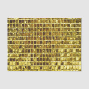 Papel De Seda Mosaicos de oro Elegante Decoración Moderna