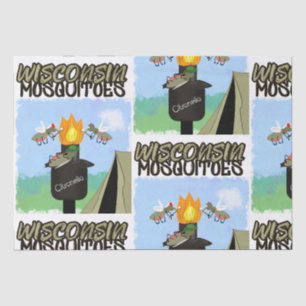 Papel De Seda Mosquitos de Wisconsin Dibujo Animado - Campamento