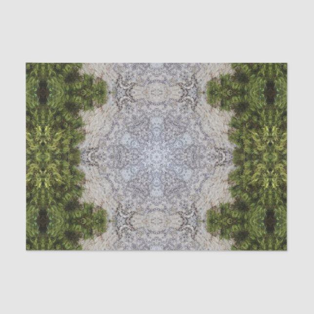 Papel De Seda Moss verdes y arte de la naturaleza terrestre (Anverso)