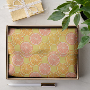 Papel De Seda Mostaza de verano naranja