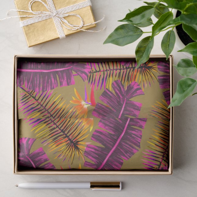 Papel De Seda Mostaza Paraíso de Palma (Regalo )