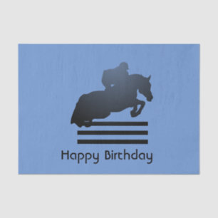 Papel De Seda Mostrar saltador limpiando un obstáculo.