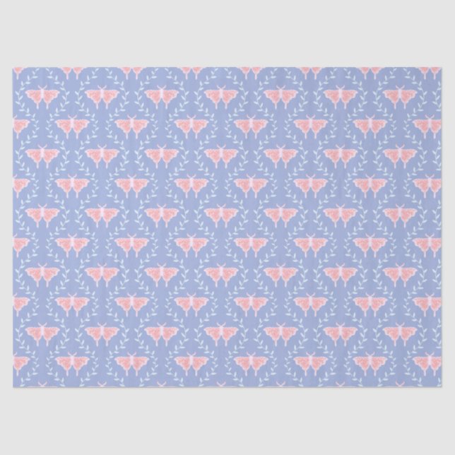 Papel De Seda Moth & Vine de ensueño - Naturaleza caprichosa (Anverso)