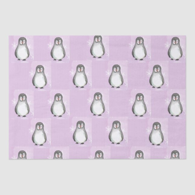 Papel De Seda Motismo pingüino (Anverso)